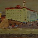 Спуск Большого Каменного моста, 1997, 46х63, х.м.